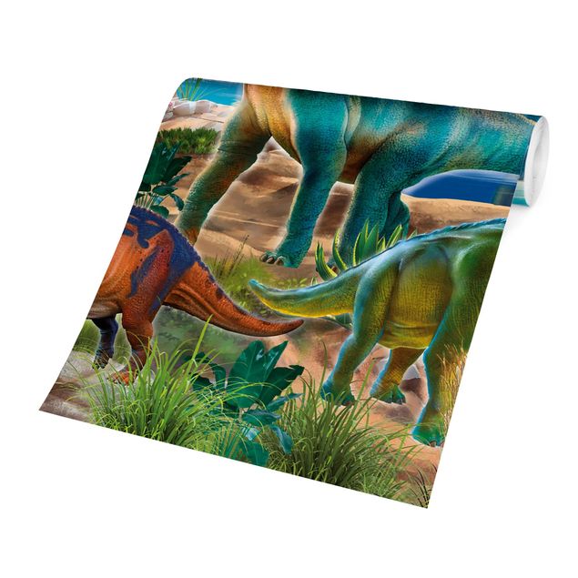 Wohndeko Dinosaurier Brachiosaurus und Tricaterops