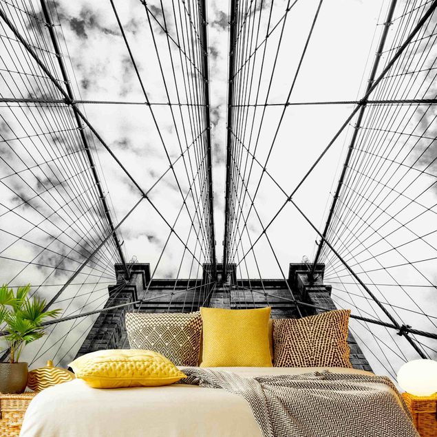 Wanddeko Schlafzimmer Brooklyn Bridge in Perspektive