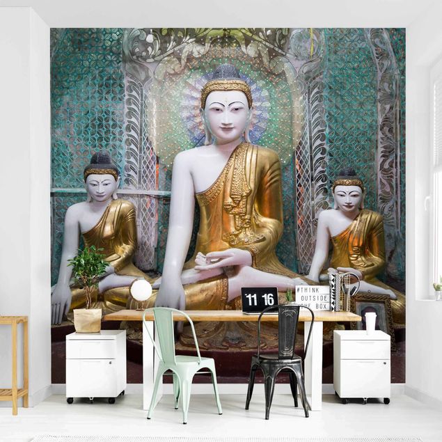 Wanddeko Schlafzimmer Buddha Statuen