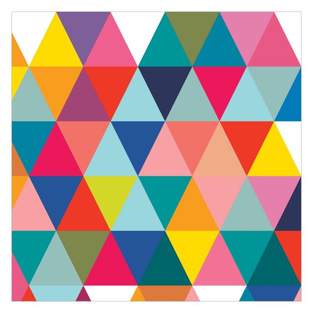 Wanddeko Esszimmer Buntes Dreieck-Muster