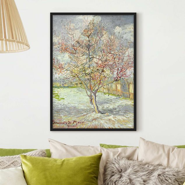 Impressionismus Bilder kaufen Vincent van Gogh - Blühende Pfirsichbäume