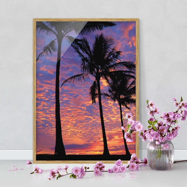 Strandbilder mit Rahmen Palms
