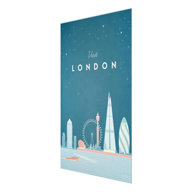 Wanddeko Esszimmer Reiseposter - London