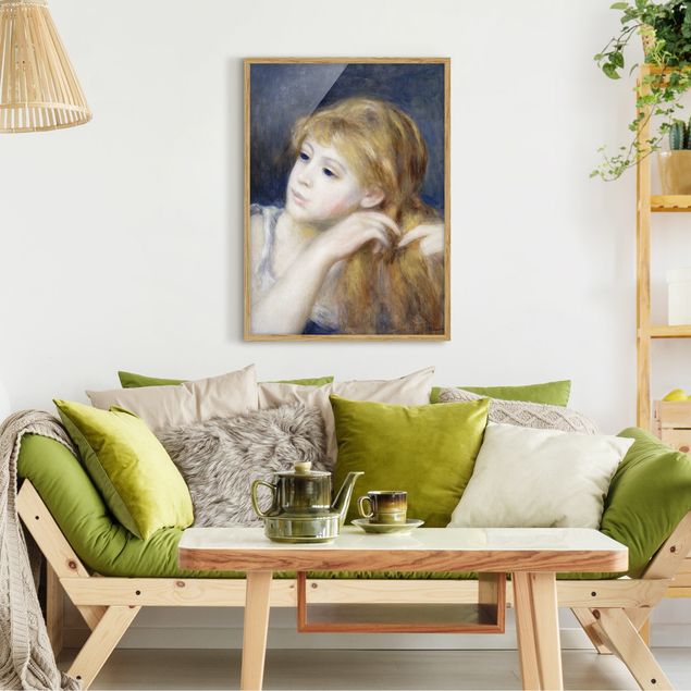 Wanddeko Wohnzimmer Auguste Renoir - Kopf eines Mädchens