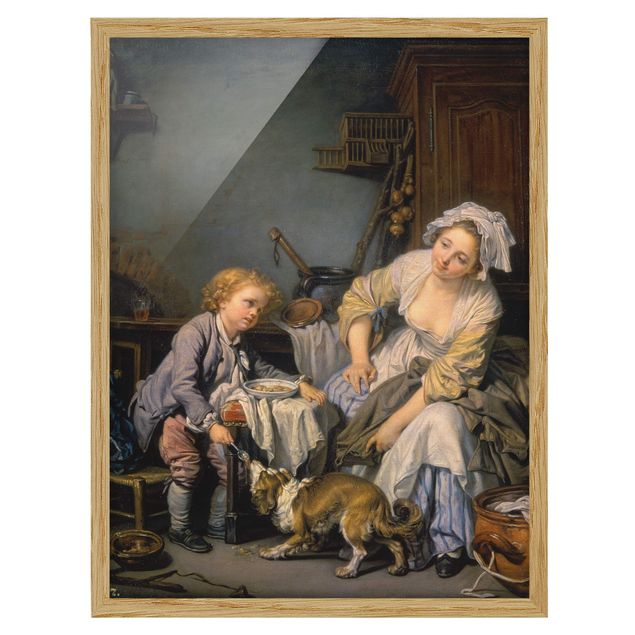 Wanddeko Esszimmer Jean Baptiste Greuze - Das verwöhnte Kind