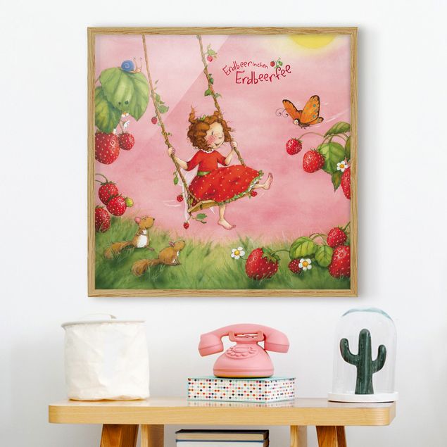 Wanddeko Büro Erdbeerinchen Erdbeerfee - Baumschaukel