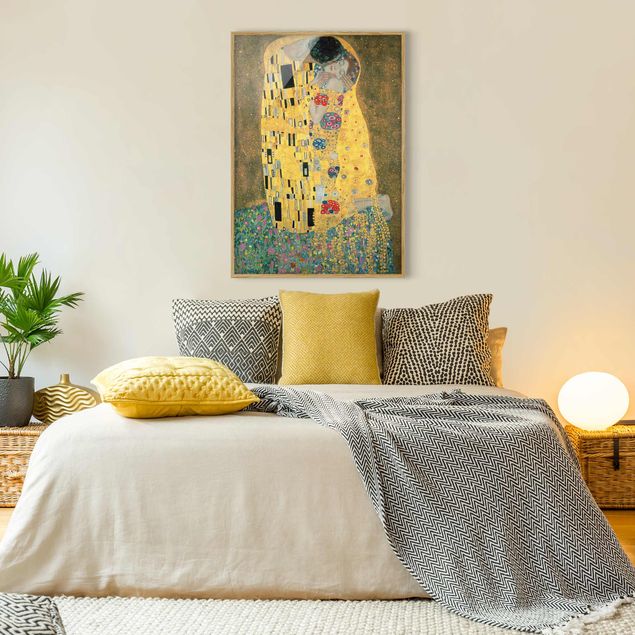 Wanddeko Schlafzimmer Gustav Klimt - Der Kuß