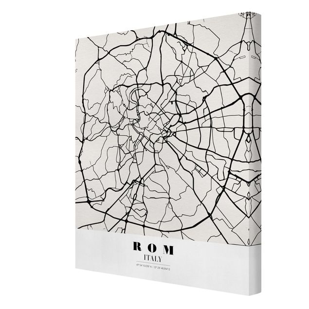 Wanddeko Büro Stadtplan Rom - Klassik