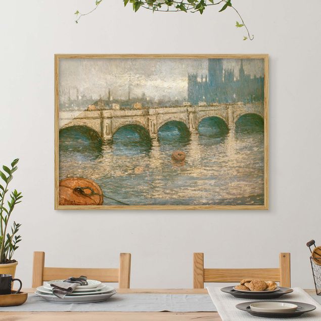 Wanddeko Wohnzimmer Claude Monet - Themsebrücke