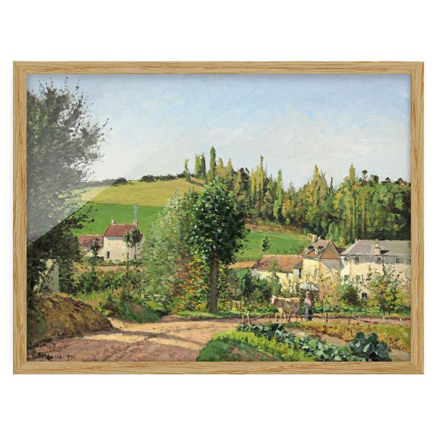 Pointillismus Bilder Camille Pissarro - Kleines Dorf