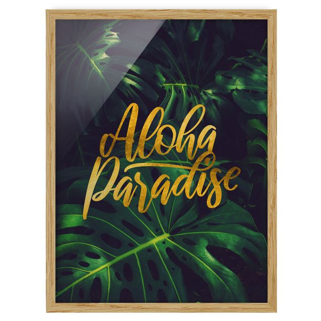 Wanddeko Flur Dschungel - Aloha Paradise