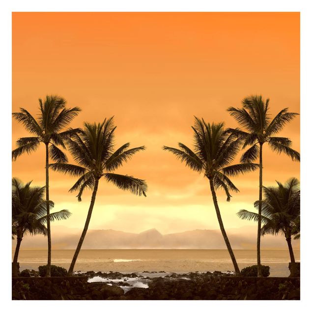 Wanddeko orange Caribbean Sunset II