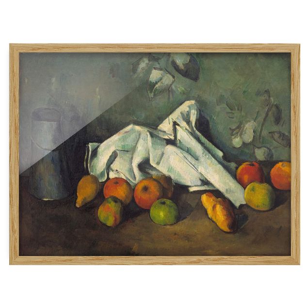 Wanddeko Flur Paul Cézanne - Milchkanne und Äpfel