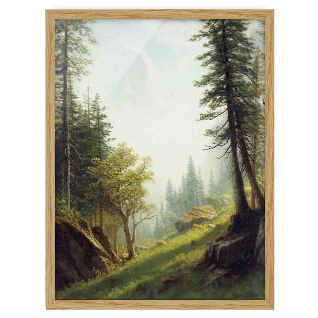 Wanddeko Esszimmer Albert Bierstadt - In den Berner Alpen