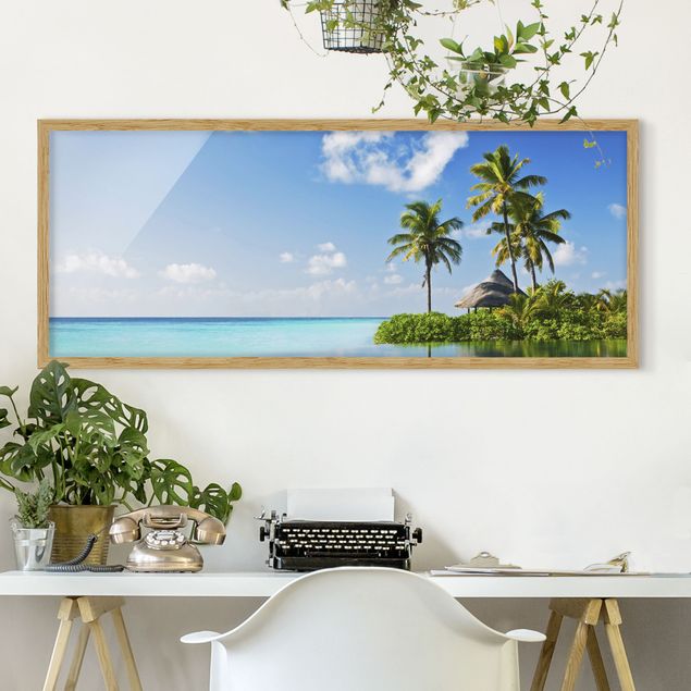Strandbilder mit Rahmen Tropisches Paradies