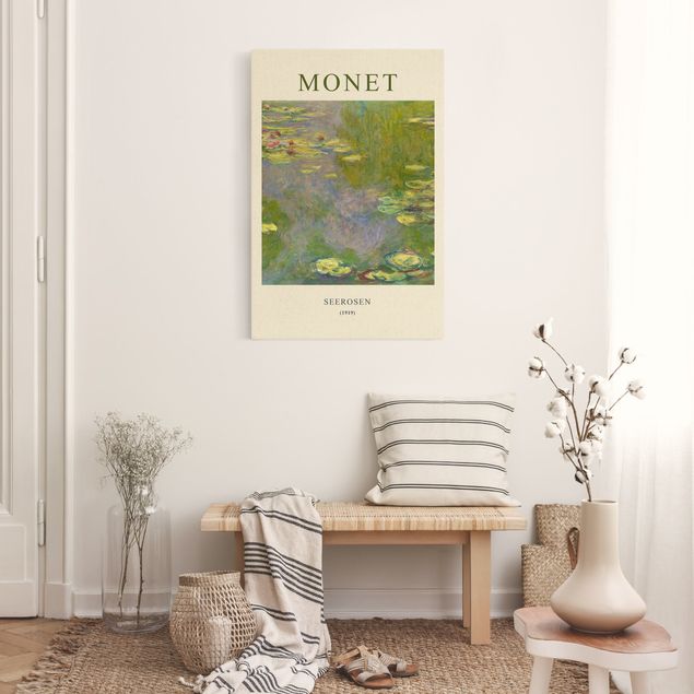 Rosen Bilder auf Leinwand Claude Monet - Seerosen - Museumsedition