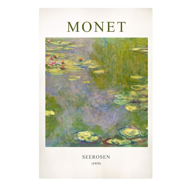 Wanddeko grün Claude Monet - Seerosen - Museumsedition
