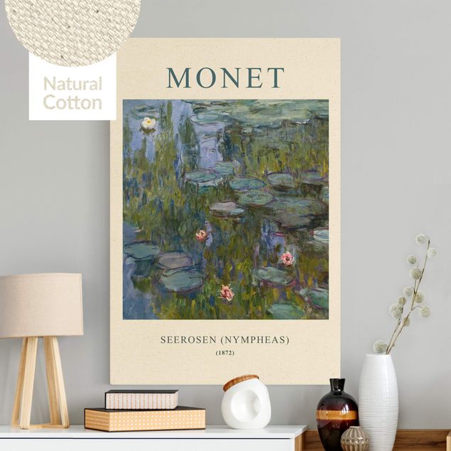 Wanddeko blau Claude Monet - Seerosen (Nympheas) - Museumsedition