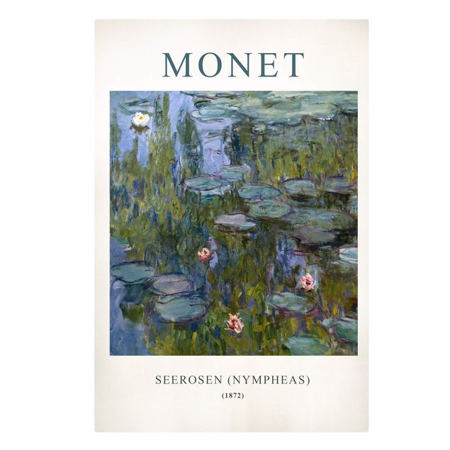 Wohndeko Blume Claude Monet - Seerosen (Nympheas) - Museumsedition