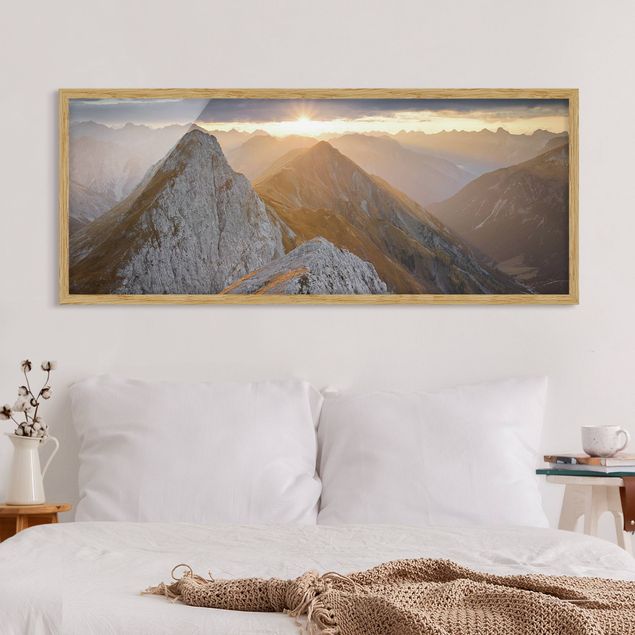 Wanddeko Schlafzimmer Lechtaler Alpen