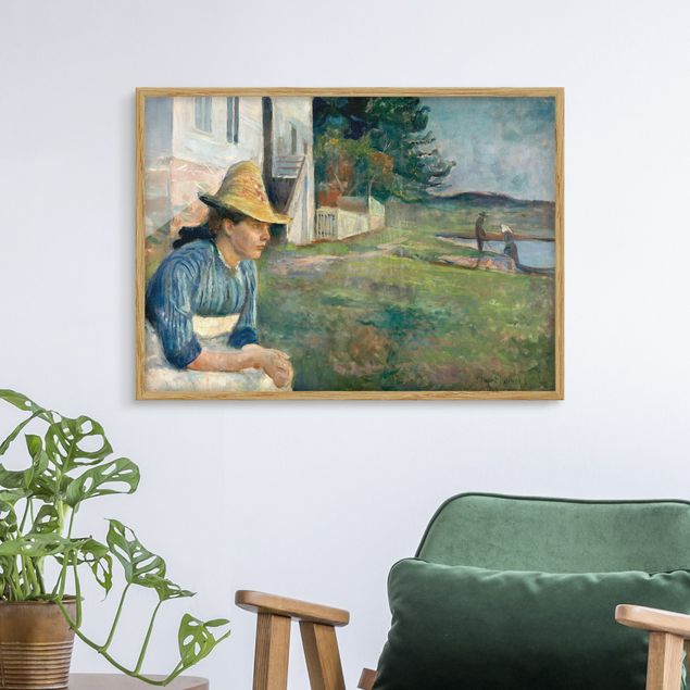 Wanddeko Wohnzimmer Edvard Munch - Abend
