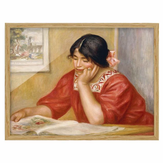Wanddeko Flur Auguste Renoir - Leontine beim Lesen