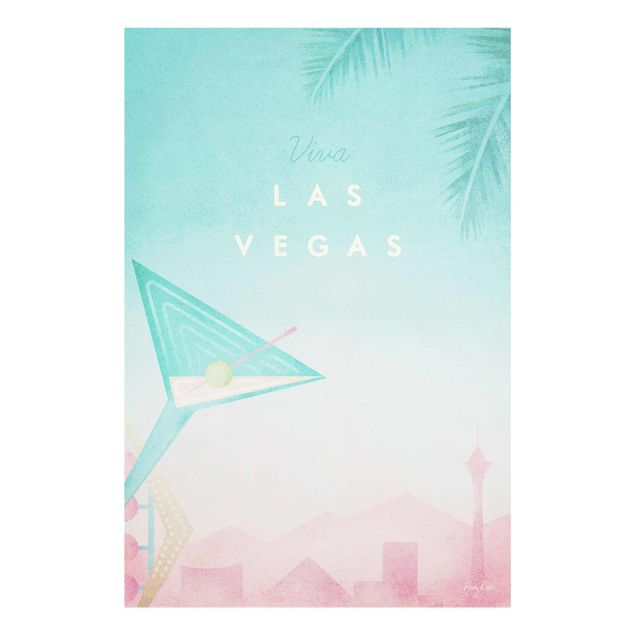 Wanddeko Jugendzimmer Reiseposter - Viva Las Vegas