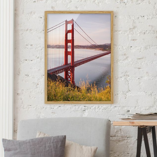 Wanddeko blau Golden Gate Bridge in San Francisco