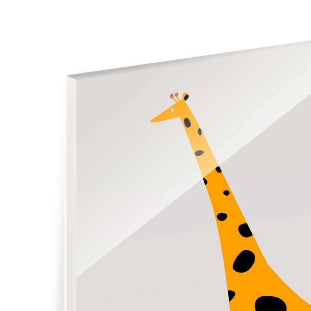Wanddeko Jungenzimmer Gelbe Giraffe