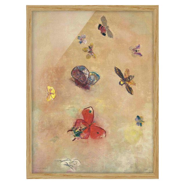 Wanddeko Flur Odilon Redon - Bunte Schmetterlinge