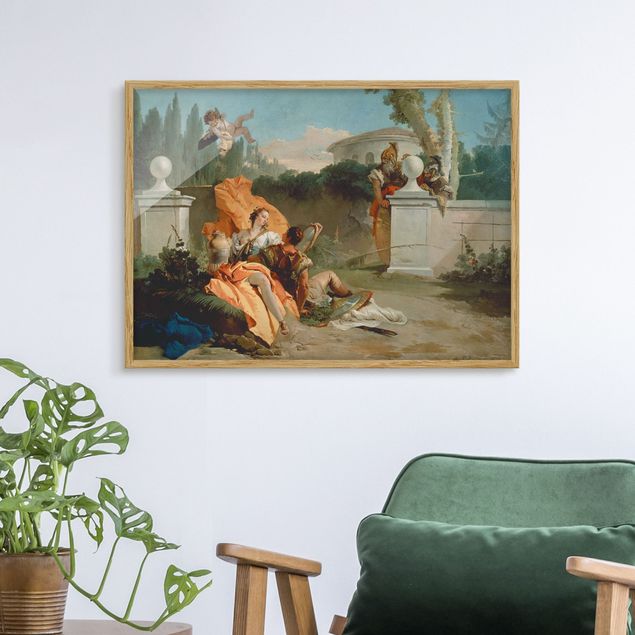Wanddeko Wohnzimmer Giovanni Battista Tiepolo - Rinaldo und Armida