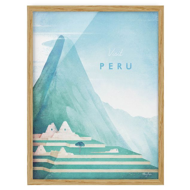 Wanddeko Esszimmer Reiseposter - Peru
