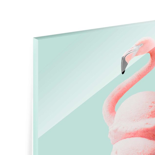 Deko Vögel Eis mit Flamingo