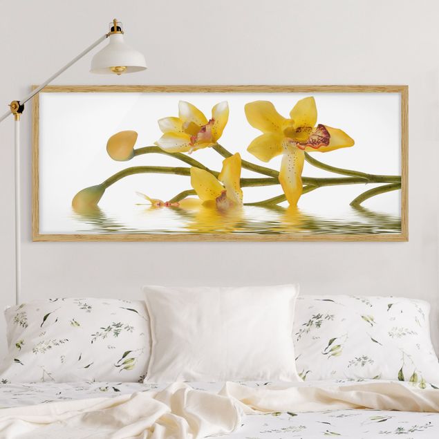 Wanddeko Wohnzimmer Saffron Orchid Waters