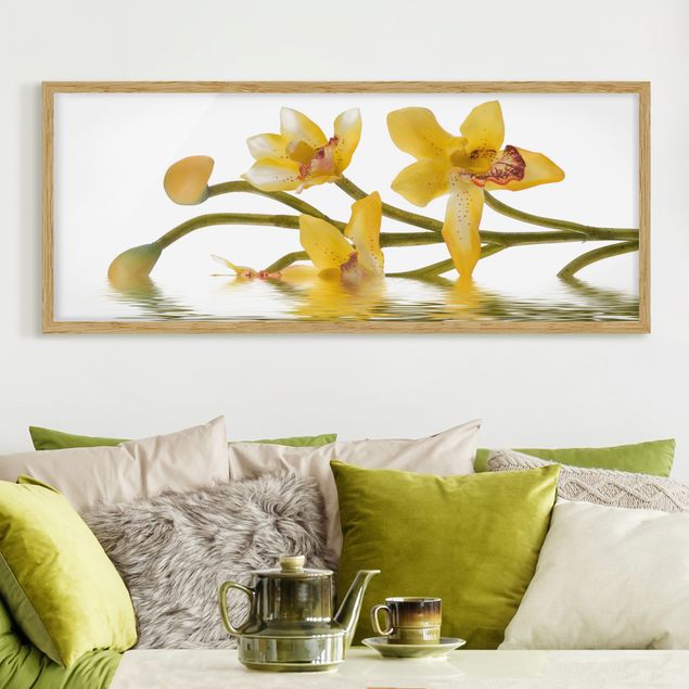 Wandbilder Orchideen Saffron Orchid Waters