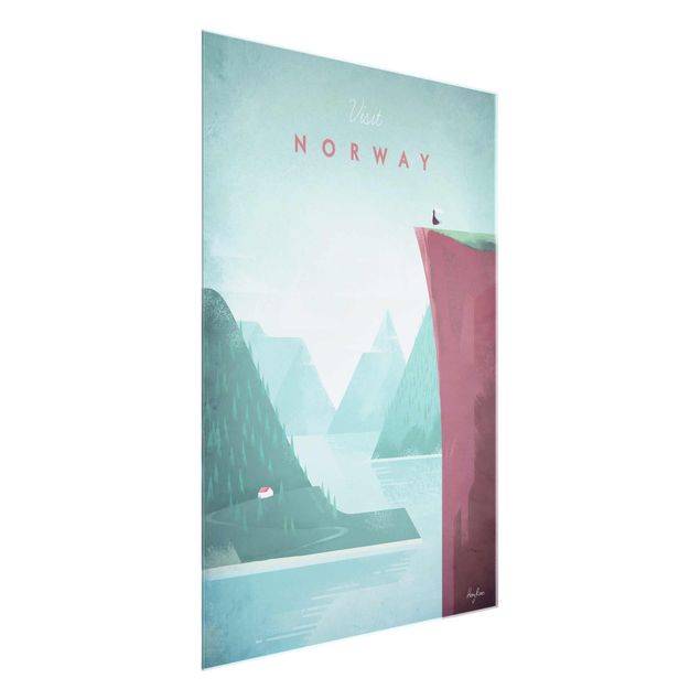 Wanddeko Büro Reiseposter - Norwegen