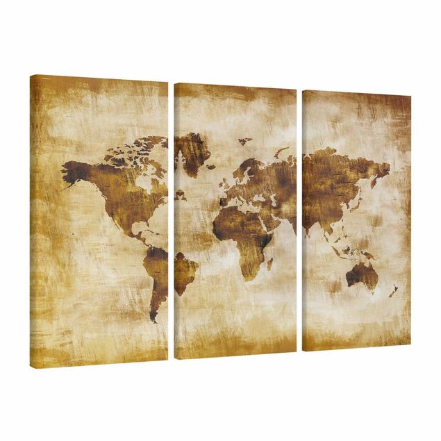 Wanddeko Flur Map of the world