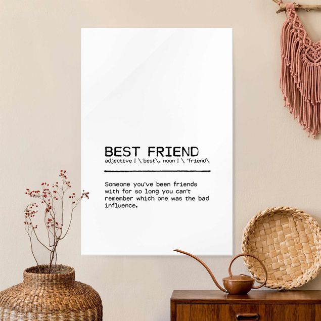 Wanddeko Büro Definition Best Friend