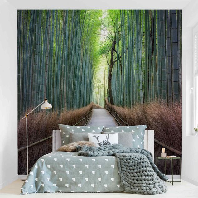 Wanddeko Schlafzimmer Der Weg durch den Bambus