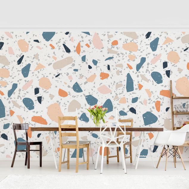 Wanddeko Schlafzimmer Detailliertes Terrazzo Muster Asti