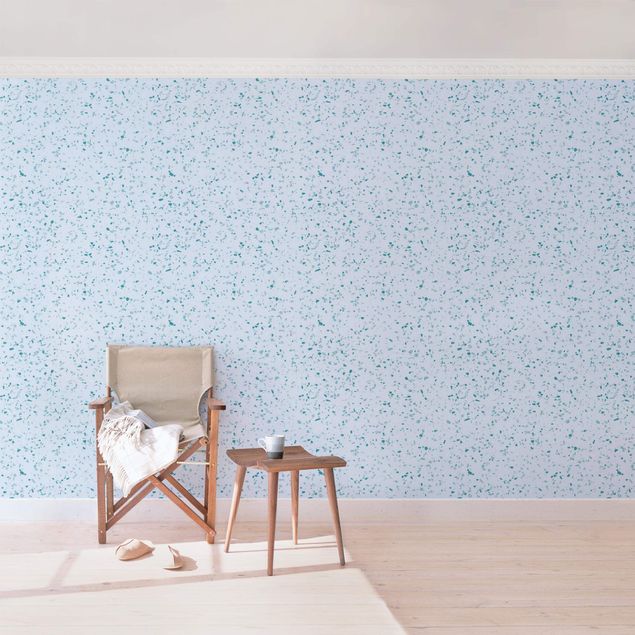 Wanddeko Wohnzimmer Detailliertes Terrazzo Muster Genua