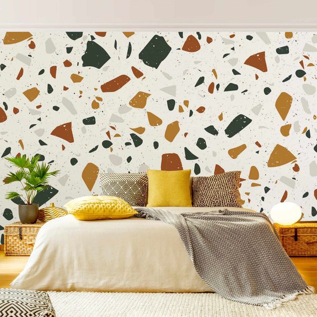 Wanddeko Schlafzimmer Detailliertes Terrazzo Muster Livorno