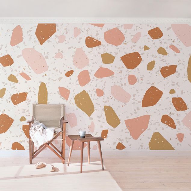Wanddeko Schlafzimmer Detailliertes Terrazzo Muster Pisa
