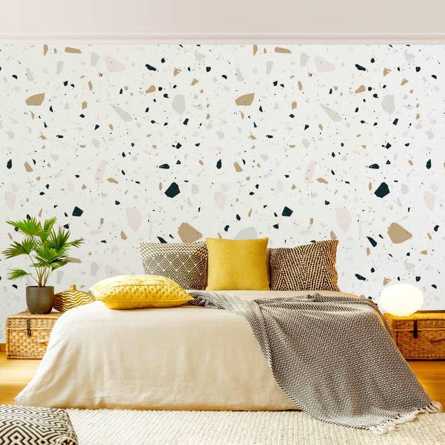 Wanddeko Schlafzimmer Detailliertes Terrazzo Muster San Remo