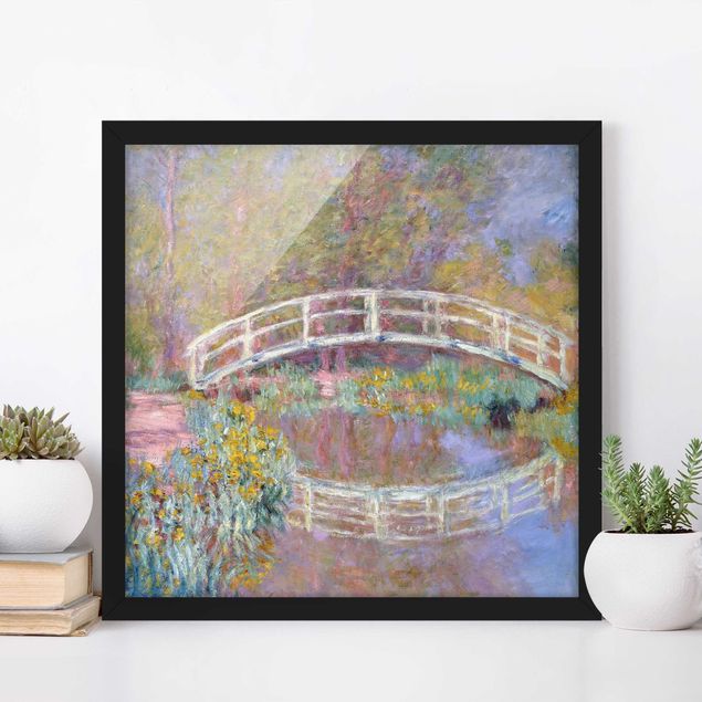 Wanddeko bunt Claude Monet - Brücke Monets Garten