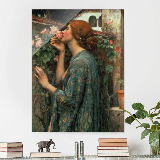 Wanddeko über Sofa John William Waterhouse - Die Seele der Rose