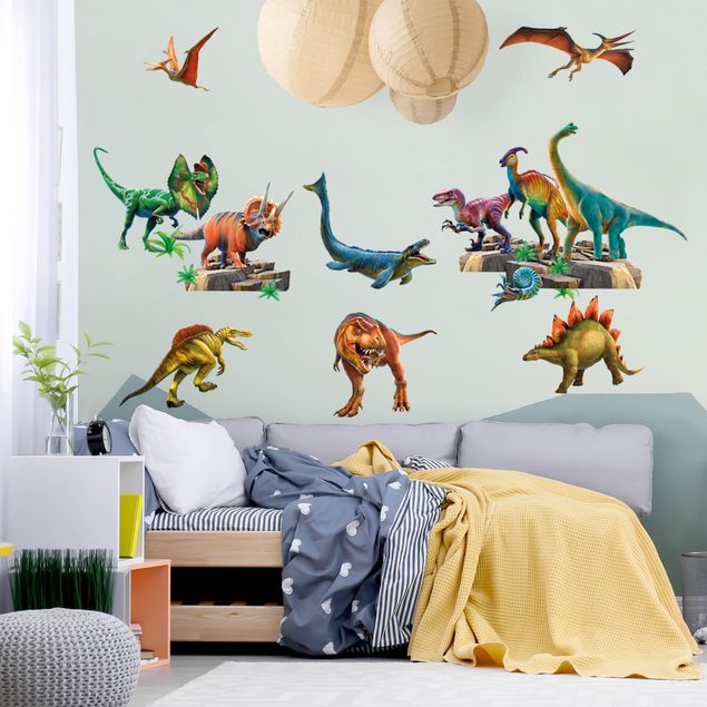 Wanddeko Büro Dinosaurier Mega Set