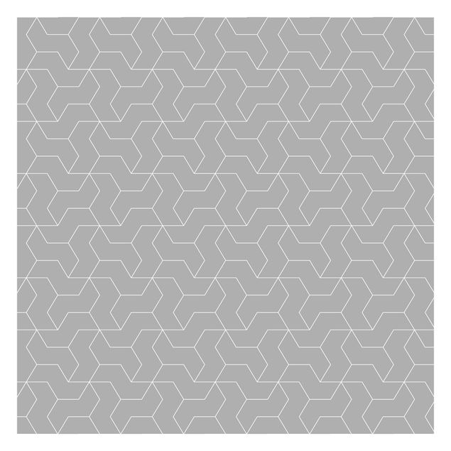 Wanddeko grau Dreidimensionale Struktur Linienmuster