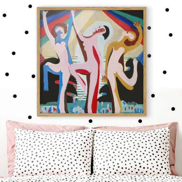 Wanddeko Schlafzimmer Ernst Ludwig Kirchner - Farbentanz