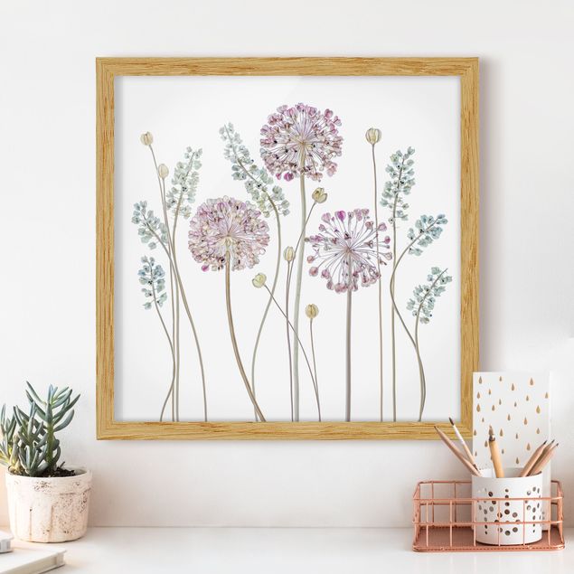 Küche Dekoration Allium Illustration